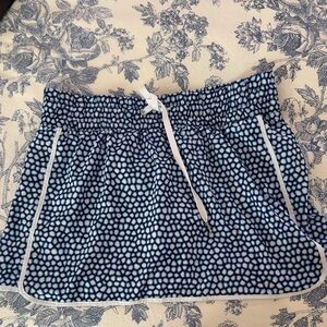 GAP Navy and White Patterned Mini Skort